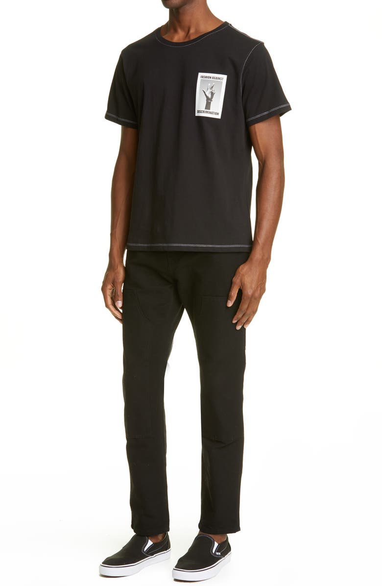 Art Comes First Peace Brother T-Shirt, Alternate, color, 