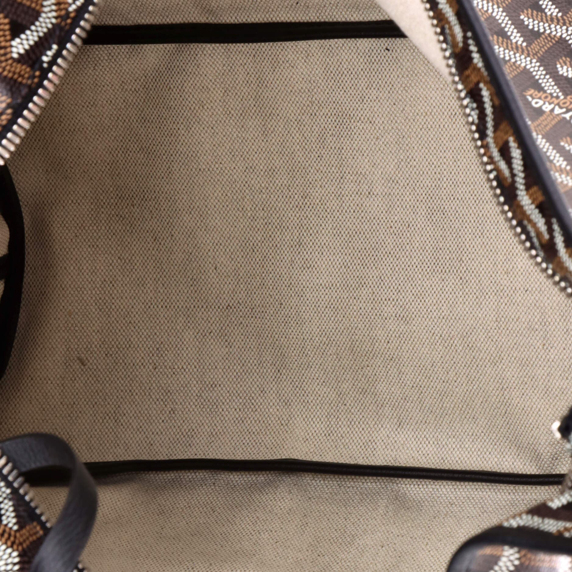 Pre-Owned Goyard Boheme Hobo Coated Canvas, Alternate, color, Black