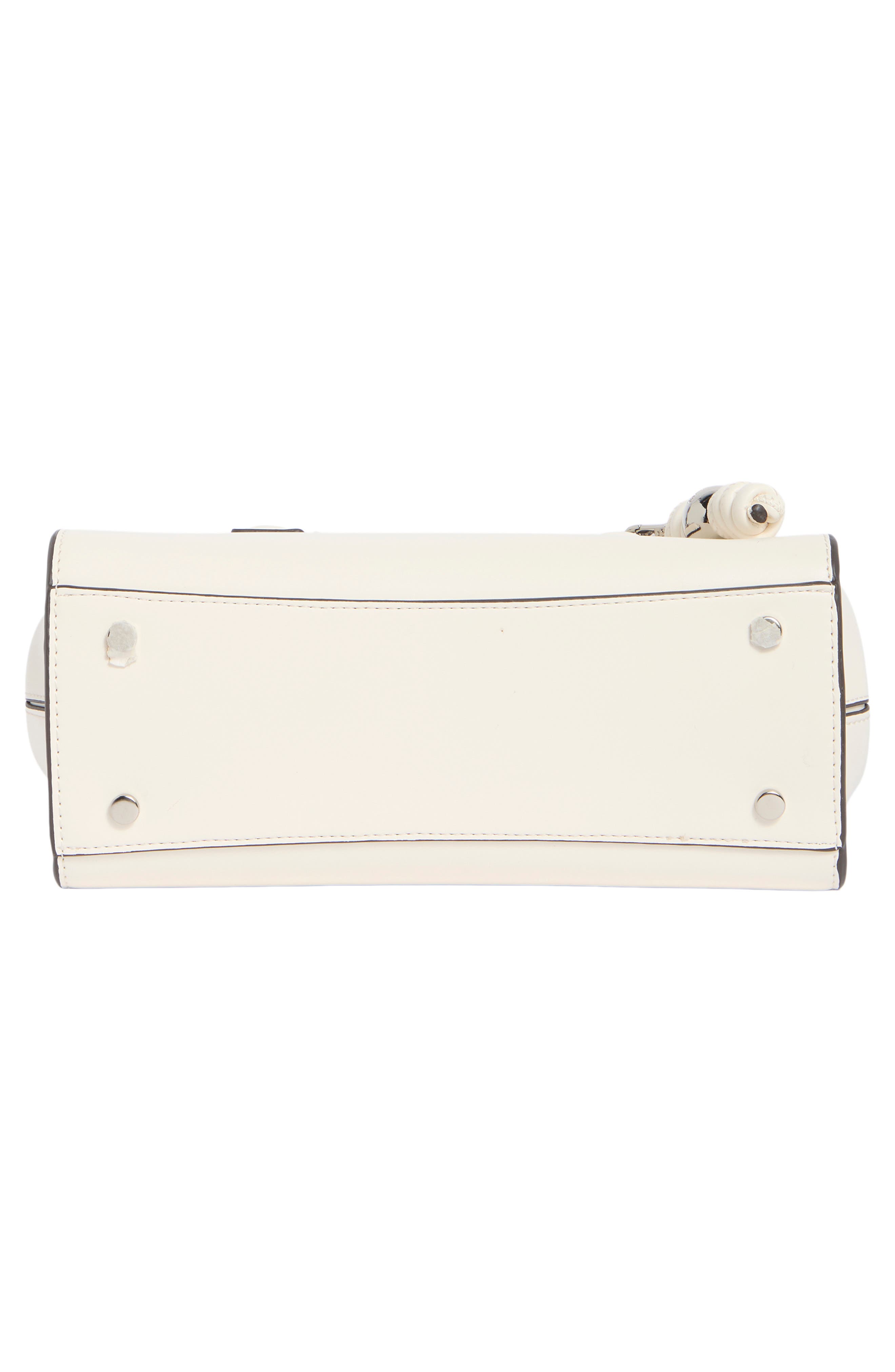 Steve Madden Bmimi Faux Leather Satchel, Alternate, color, Ivory