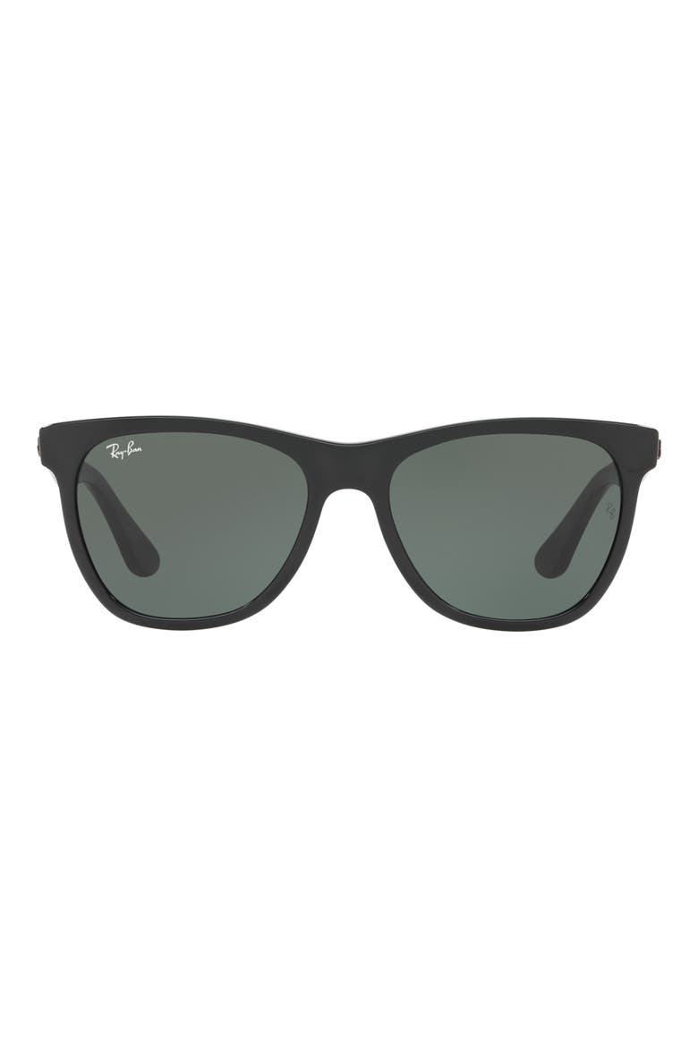 54mm Wayfarer Sunglasses, Main, color, BLACK