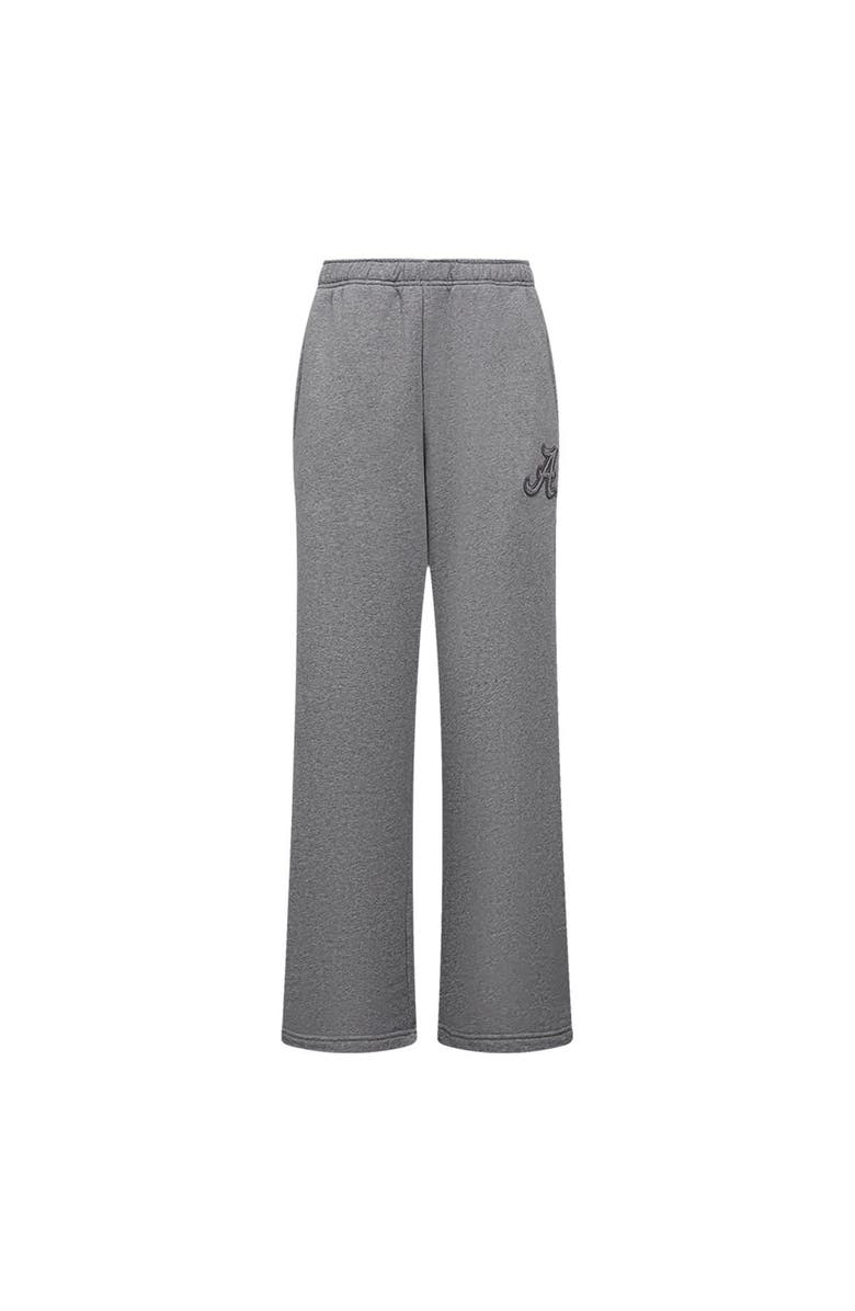 PRO STANDARD Women's Pro Standard Heather Charcoal Alabama Crimson Tide Tonal Neutral Relaxed Fit Fleece Sweatpants, Alternate, color, Heather Charcoal