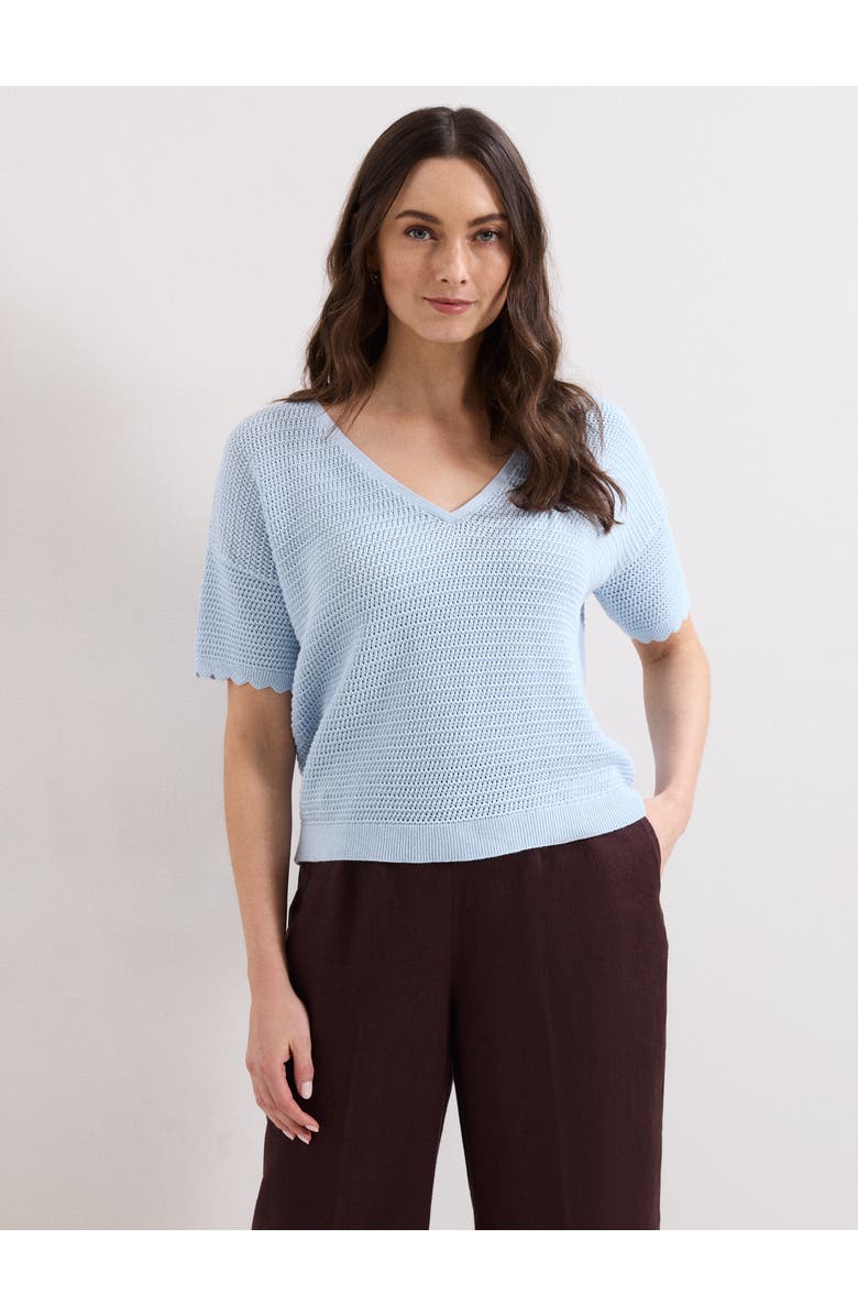 Phase Eight Amira Texture Jumper, Main, color, Blue