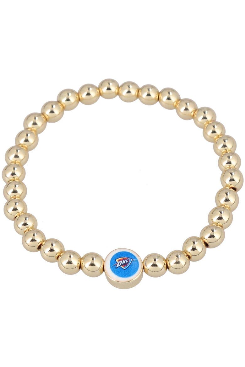 Women's BaubleBar Gold Oklahoma City Thunder Pisa Bracelet, Main, color, Gold