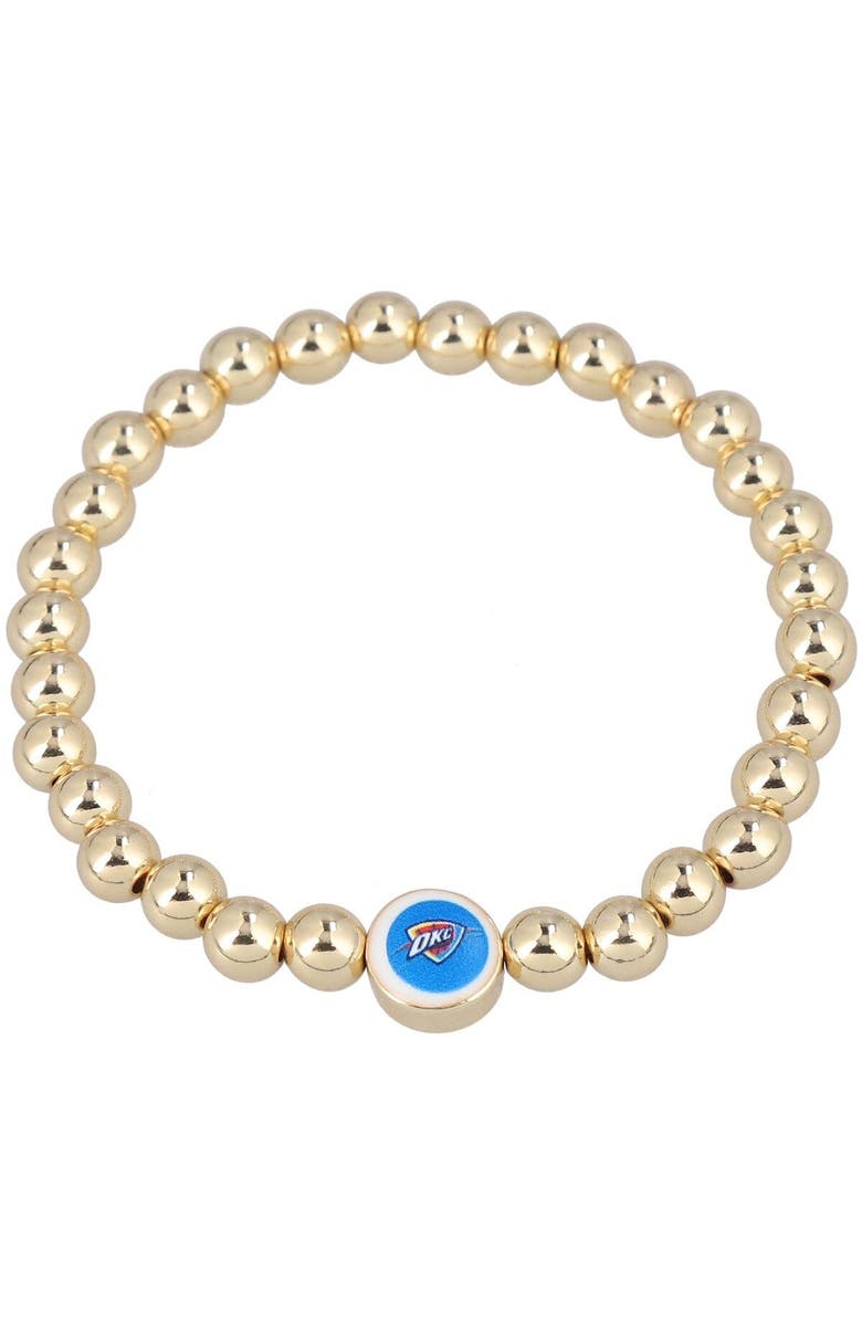 BaubleBar Women's BaubleBar Gold Oklahoma City Thunder Pisa Bracelet, Main, color, 