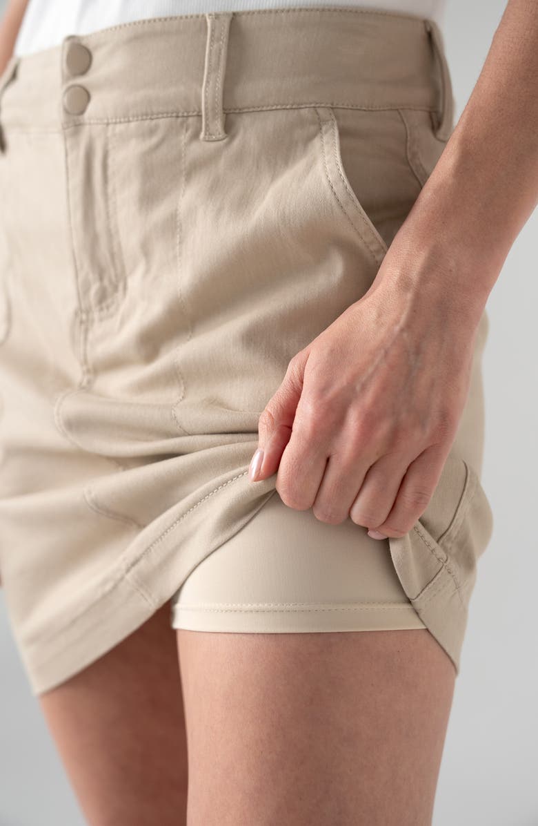 Liverpool Los Angeles Utility Skort, Alternate, color, Safari Sand