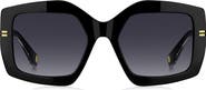 Marc Jacobs 53mm Gradient Rectangular Sunglasses