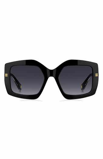 53mm Gradient Rectangular Sunglasses