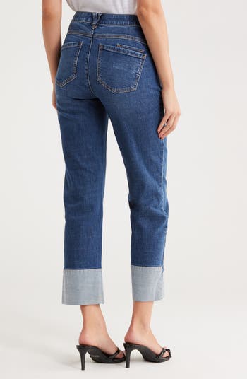 Reverse Cuff Boyfriend Jeans