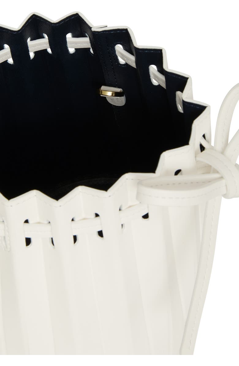 Mansur Gavriel Mini Pleated Leather Bucket Bag, Alternate, color,