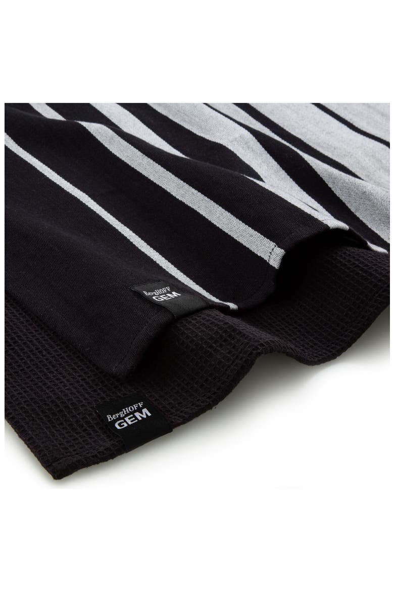 Gen 2-Piece Tea Towel Set, Alternate, color, BLACK