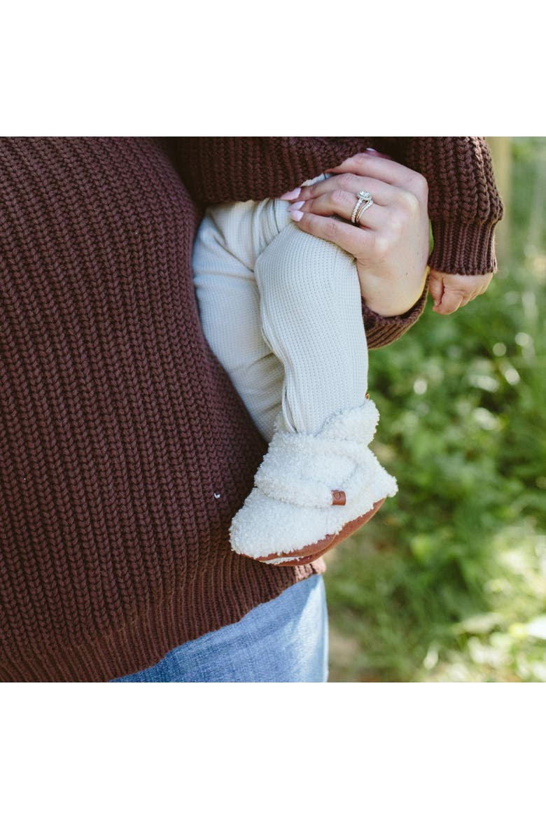baby organic cotton boots, Alternate, color, alabaster