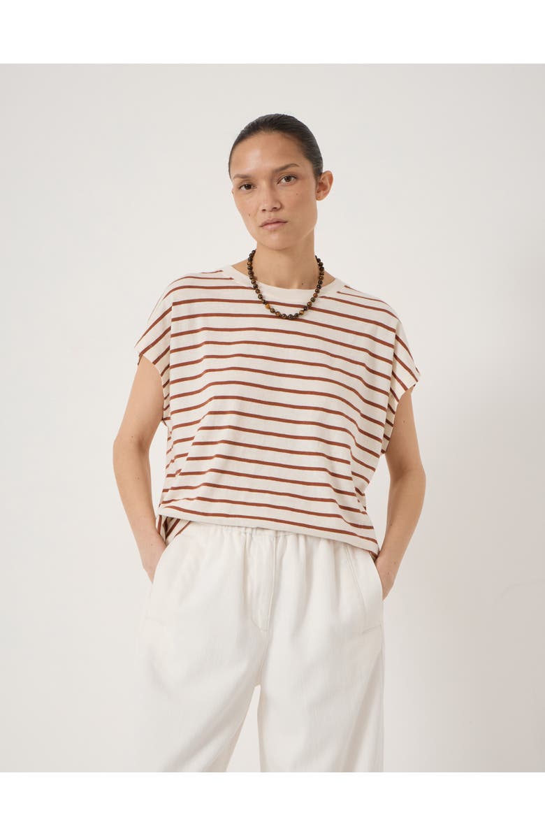 Hush Petra Cotton Relaxed Fit T-shirt, Main, color, Off White