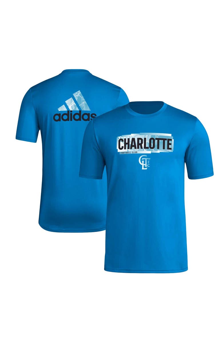 adidas Men's adidas Blue Charlotte FC Local Pop AEROREADY T-Shirt, Main, color, 