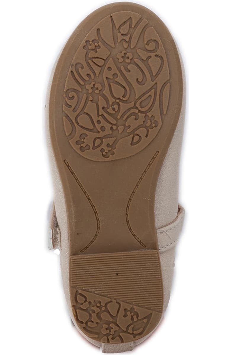 bebe Gigi Heart Dottie Mary Jane Flat, Alternate, color, Taupe