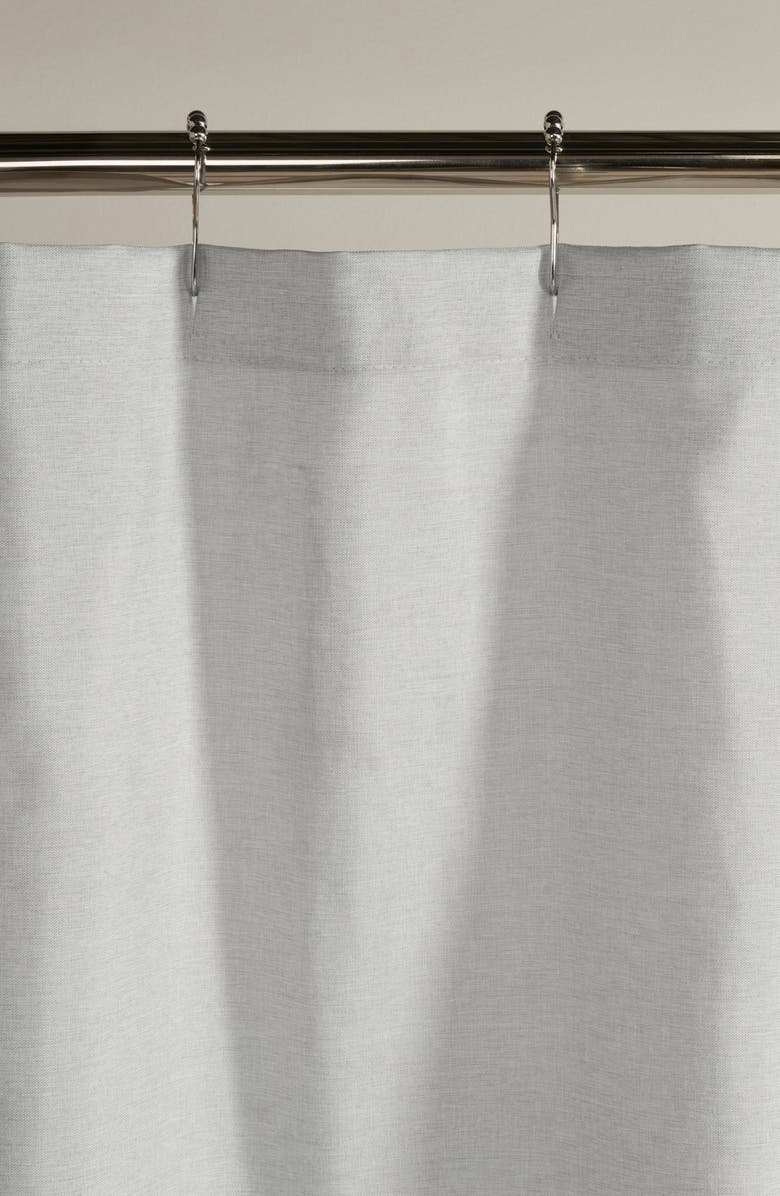 HOMESPUN Mixed Stripe Shower Curtain, Alternate, color, Placement Stripe Light Gray