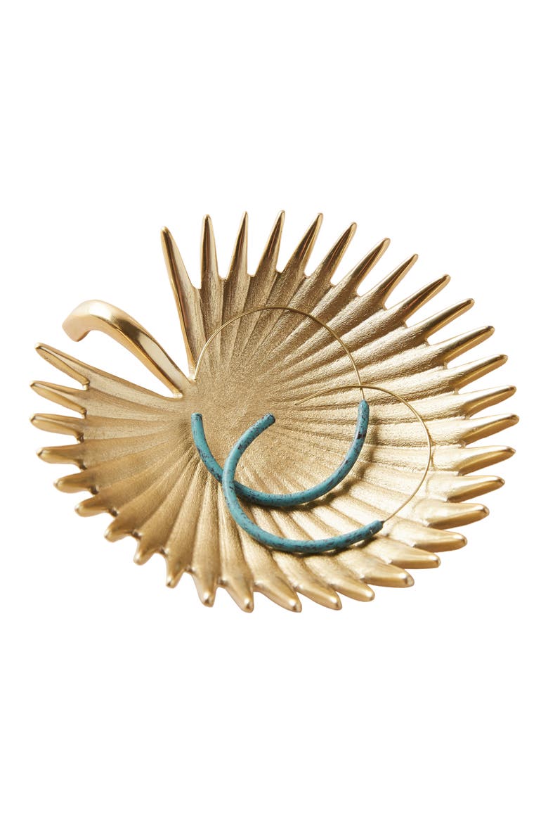 Anthropologie Palm Trinket Dish, Alternate, color, GOLD