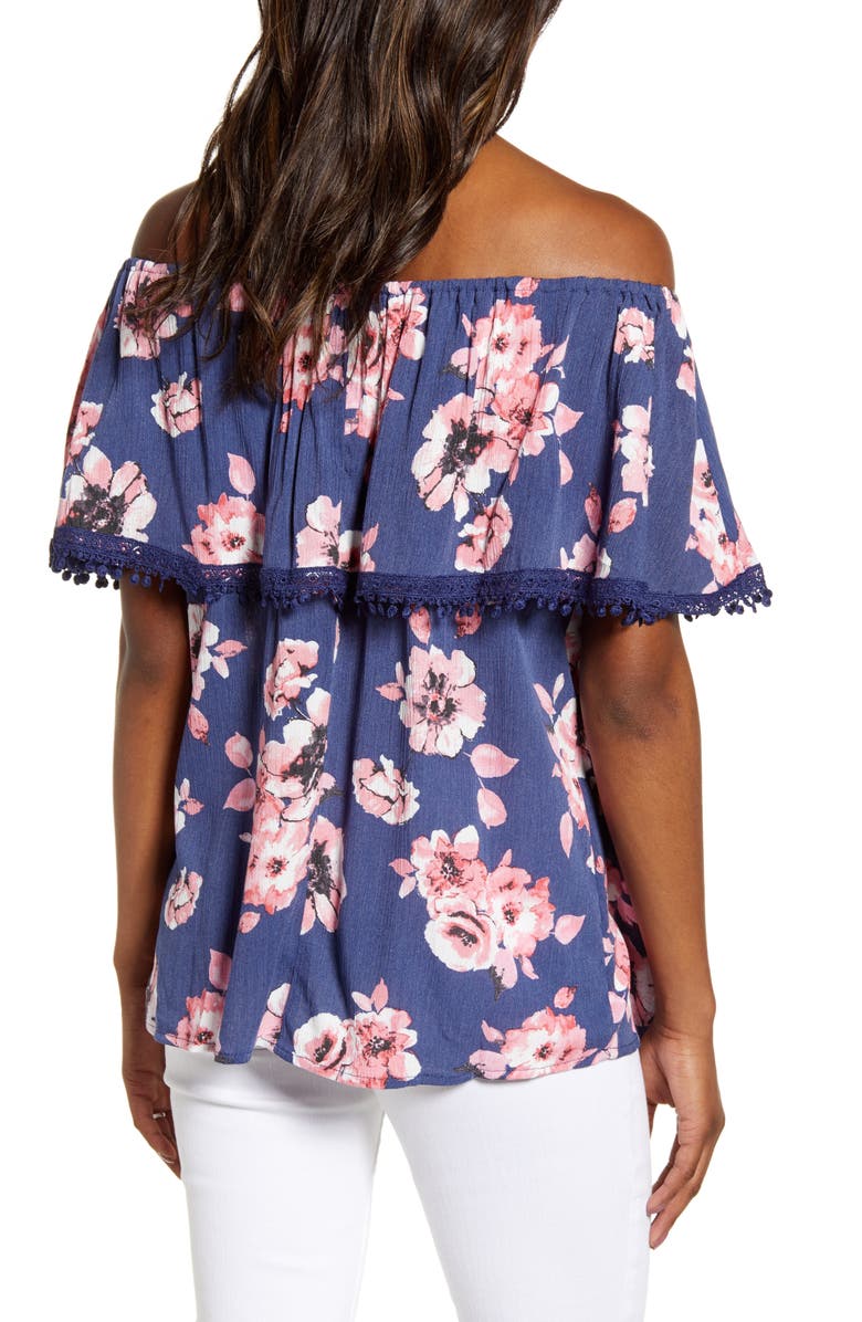 Fourteenth Place Cha Cha Off the Shoulder Maternity Top, Alternate, color, 