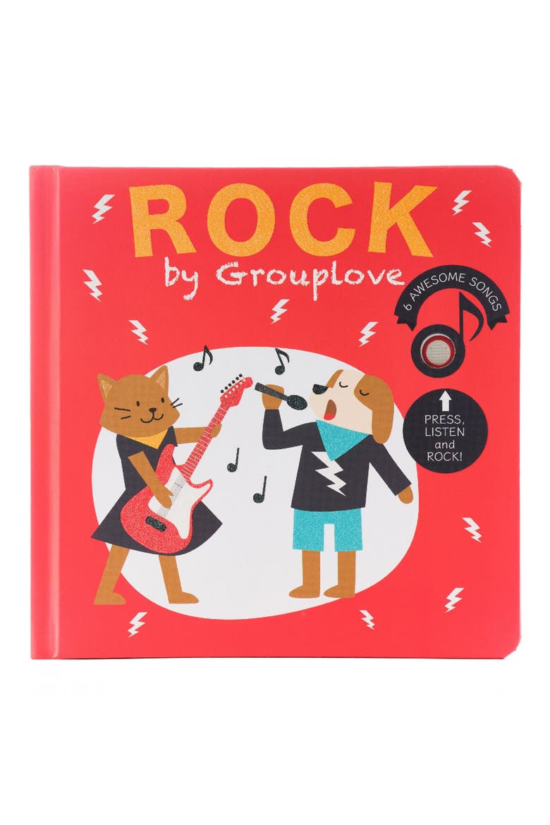 'Rock by Grouplove' Sing-Along Board Book, Main, color, RED
