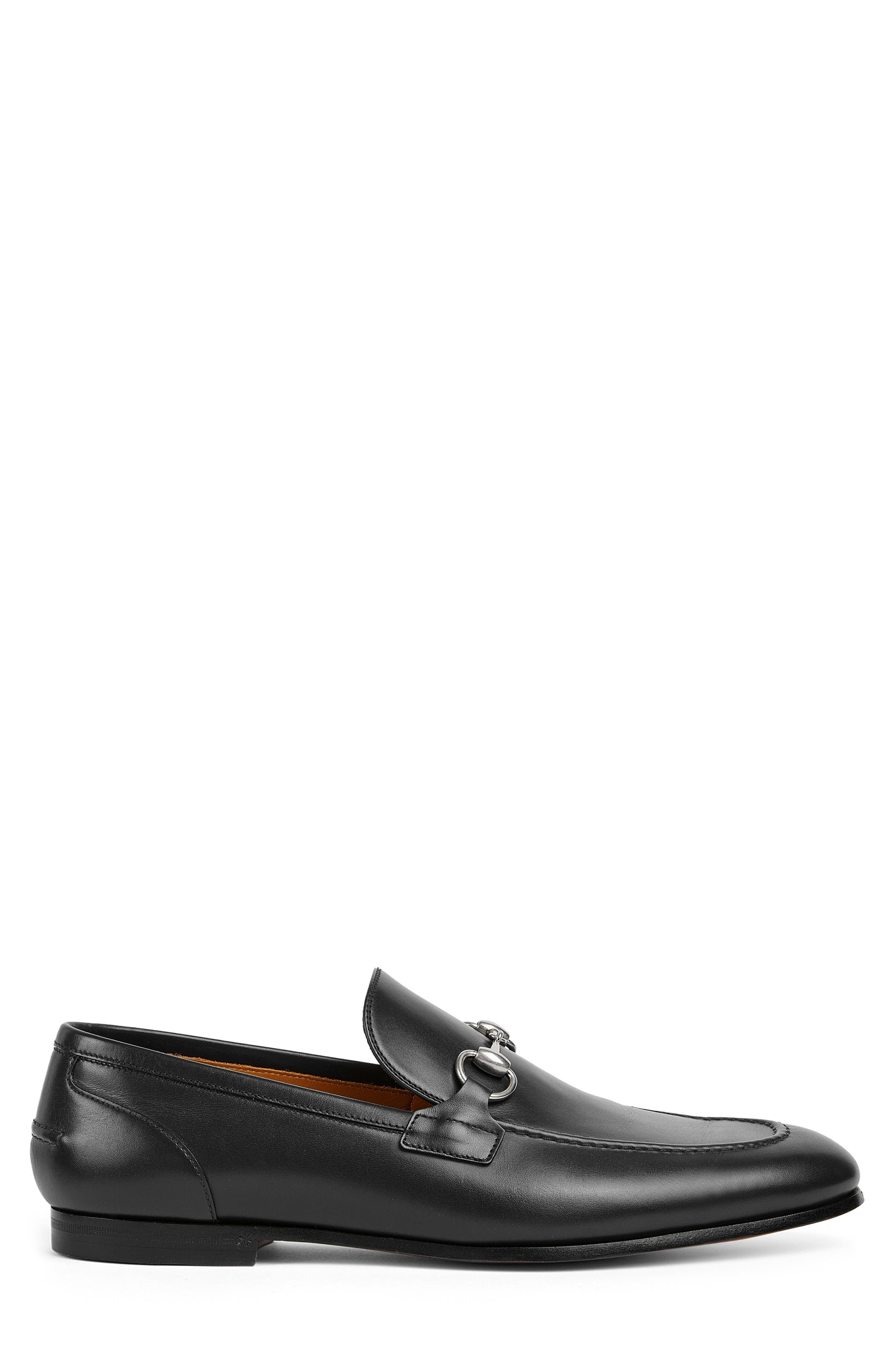 Gucci Jordaan Bit Loafer, Alternate, color, Black