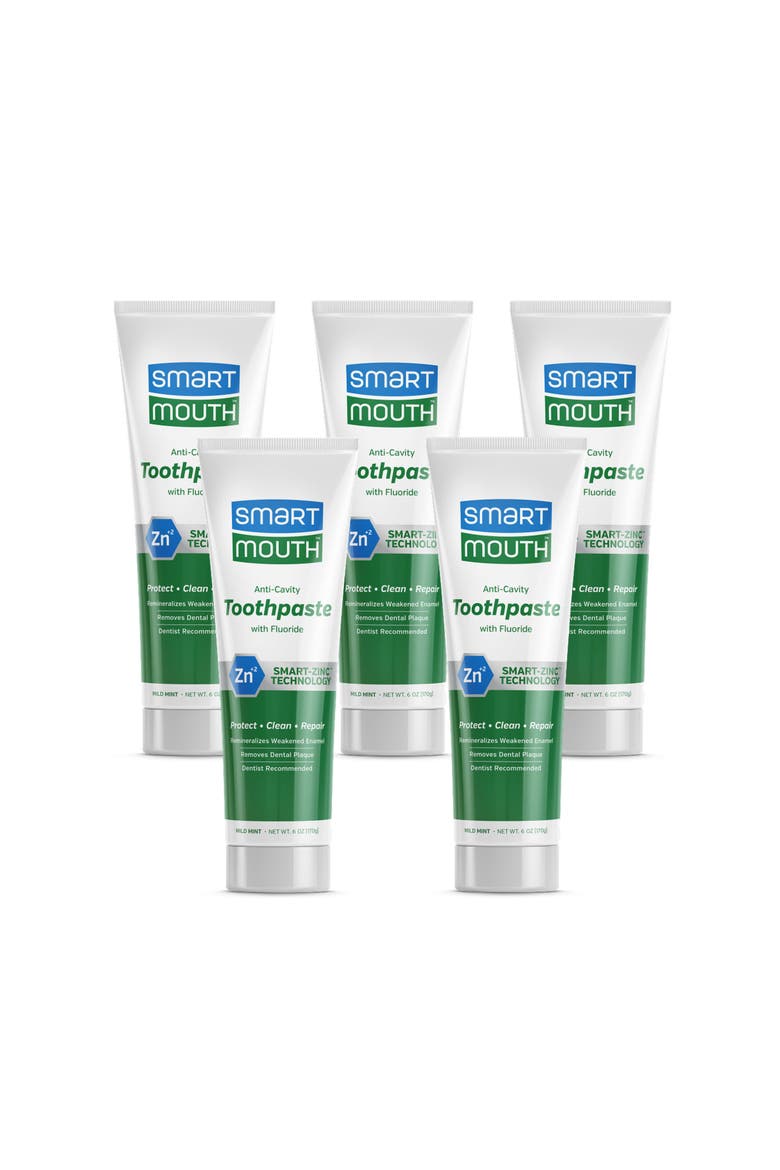 Anti-Cavity Fluoride Whitening Toothpaste 6 oz, 5-Pack, Main, color, Mild Mint