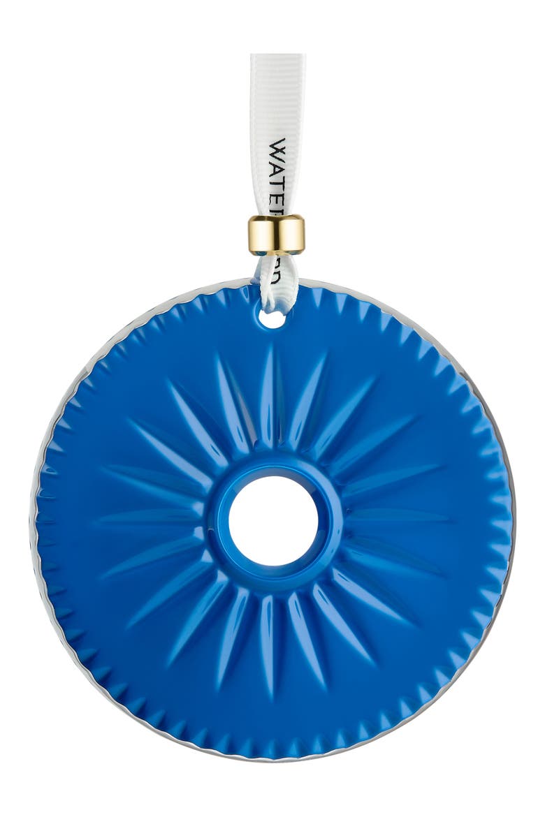 New Year Firework Disc Ornament, Main, color, BLUE
