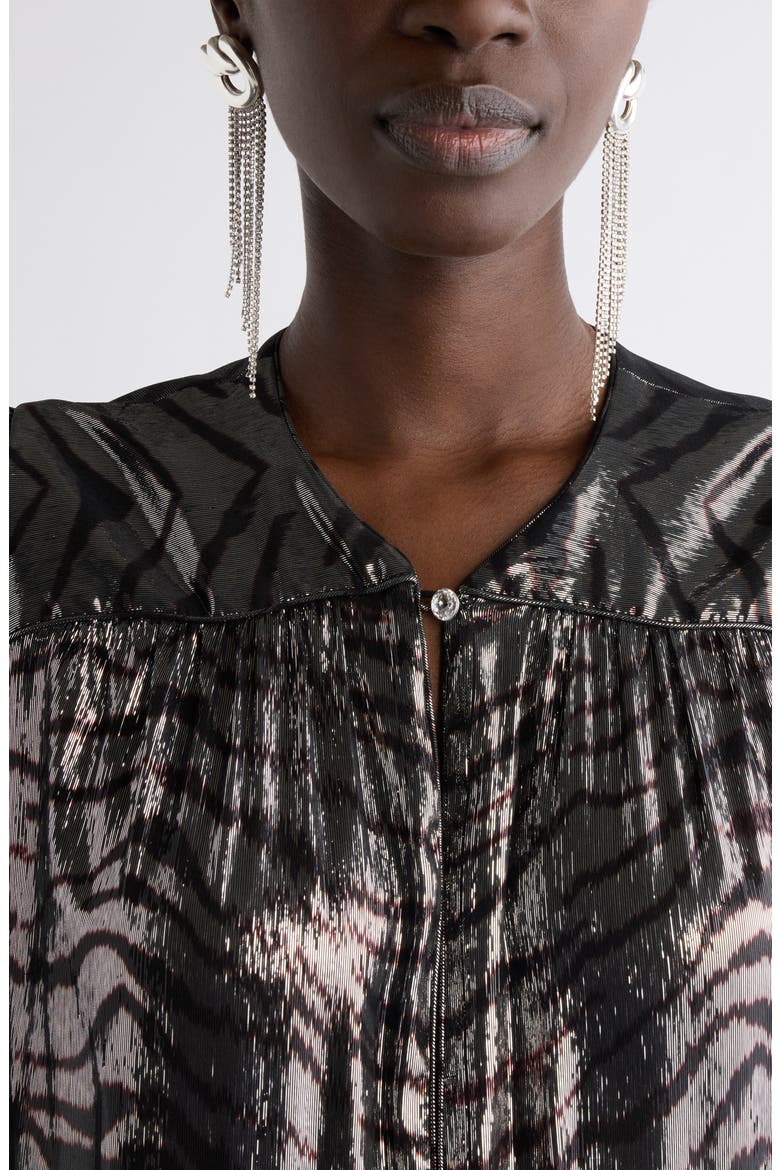 Knot Fringe Drop Earrings, Alternate, color, TRANSPARENT/ SILVER TRSI