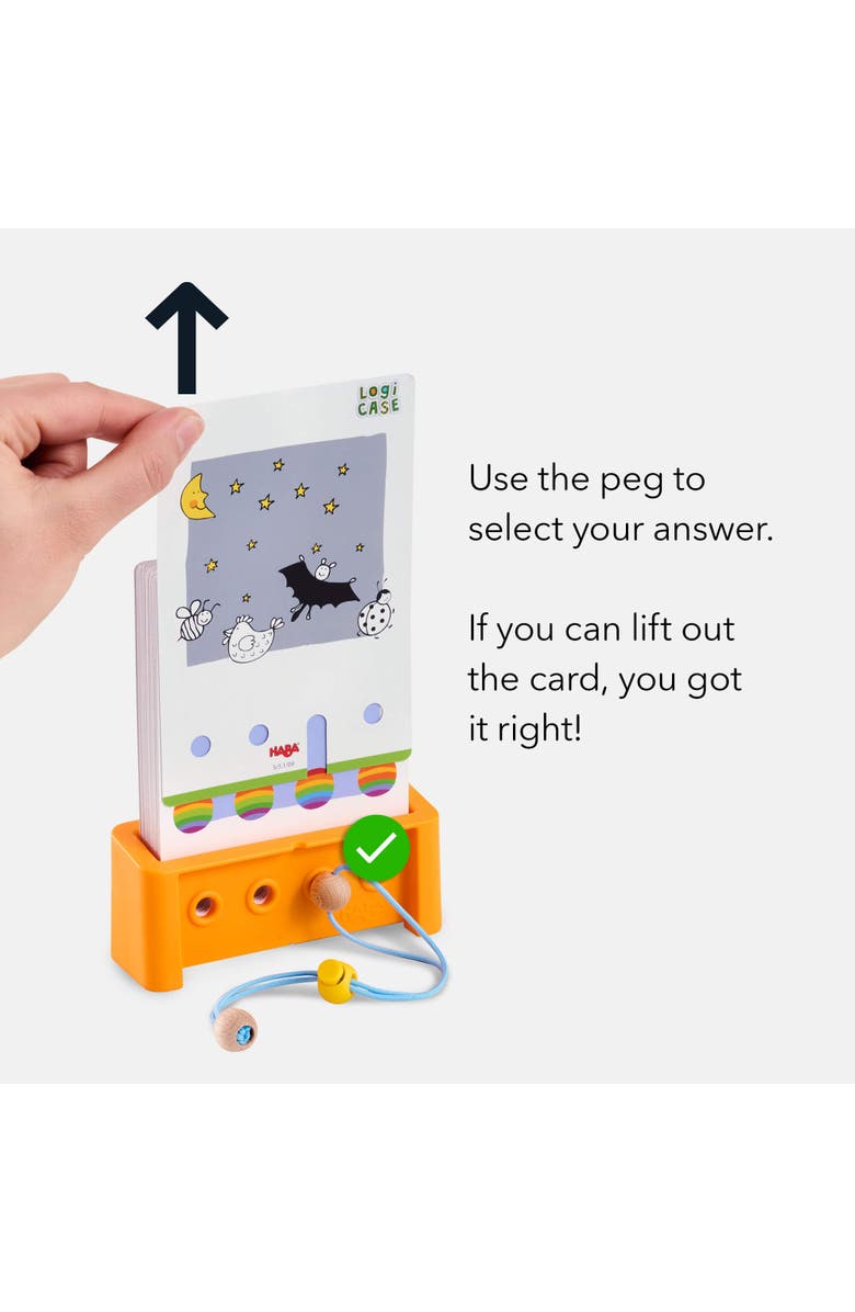 HABA Logic! CASE Brain Games for Kids Starter Set 5+, Brain Teaser Puzzles and Car Games, Mind Puzzles to Develop Critical Thinking for Kids, Alternate, color, Yellow Multi