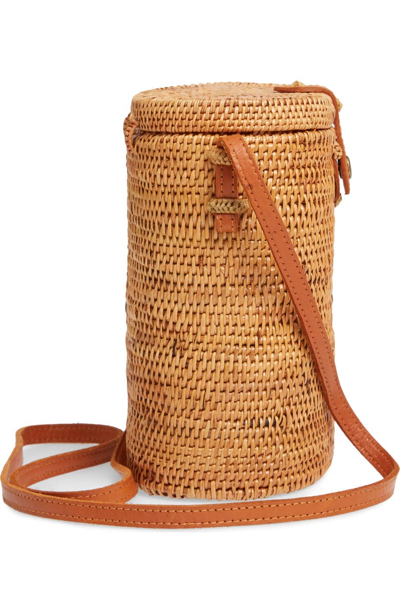Nordstrom Woven Rattan Structured Basket Bag, Alternate, color,