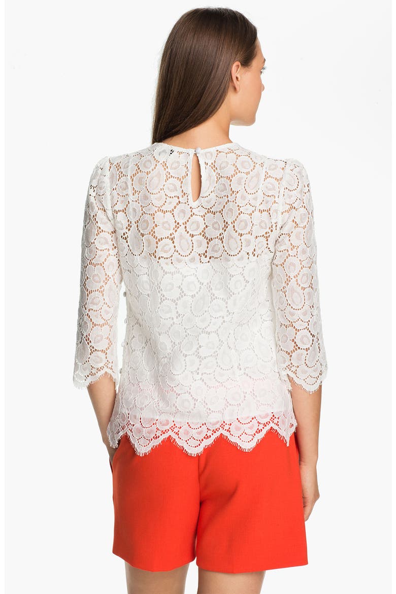 'Ivy' Lace Blouse, Alternate, color, ECRU WHITE