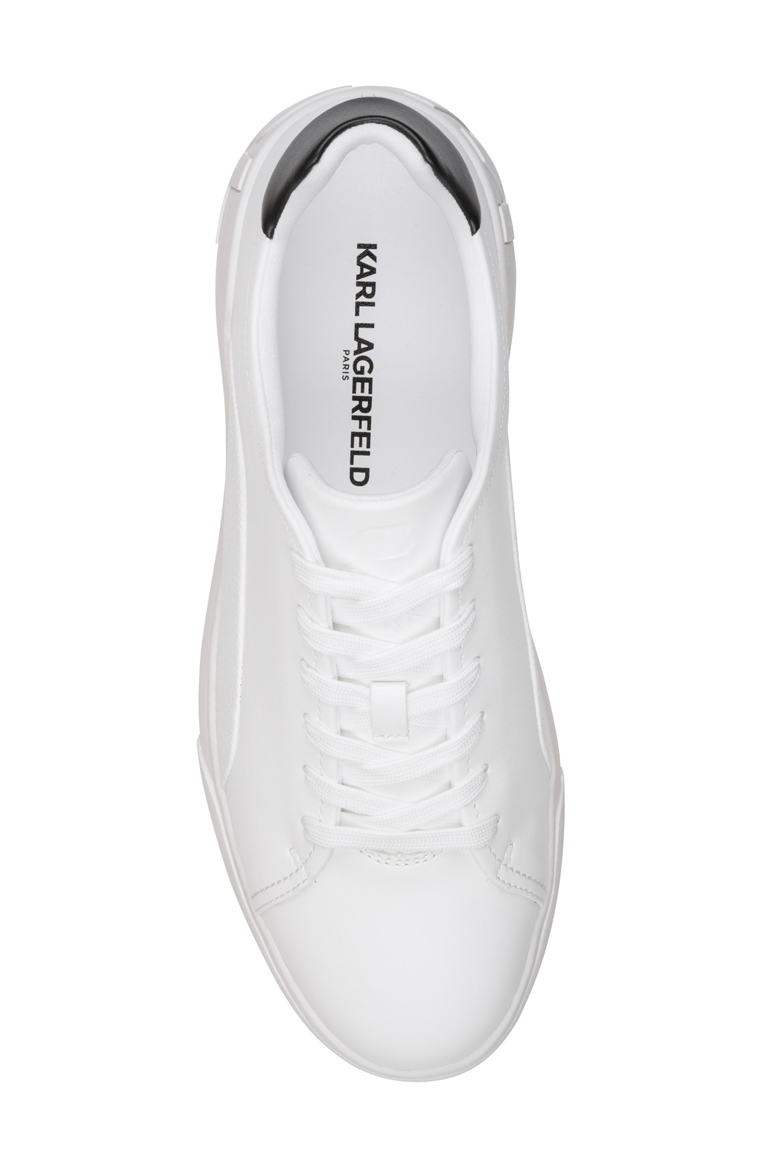 Paneled Court Sneaker, Alternate, color, WHITE