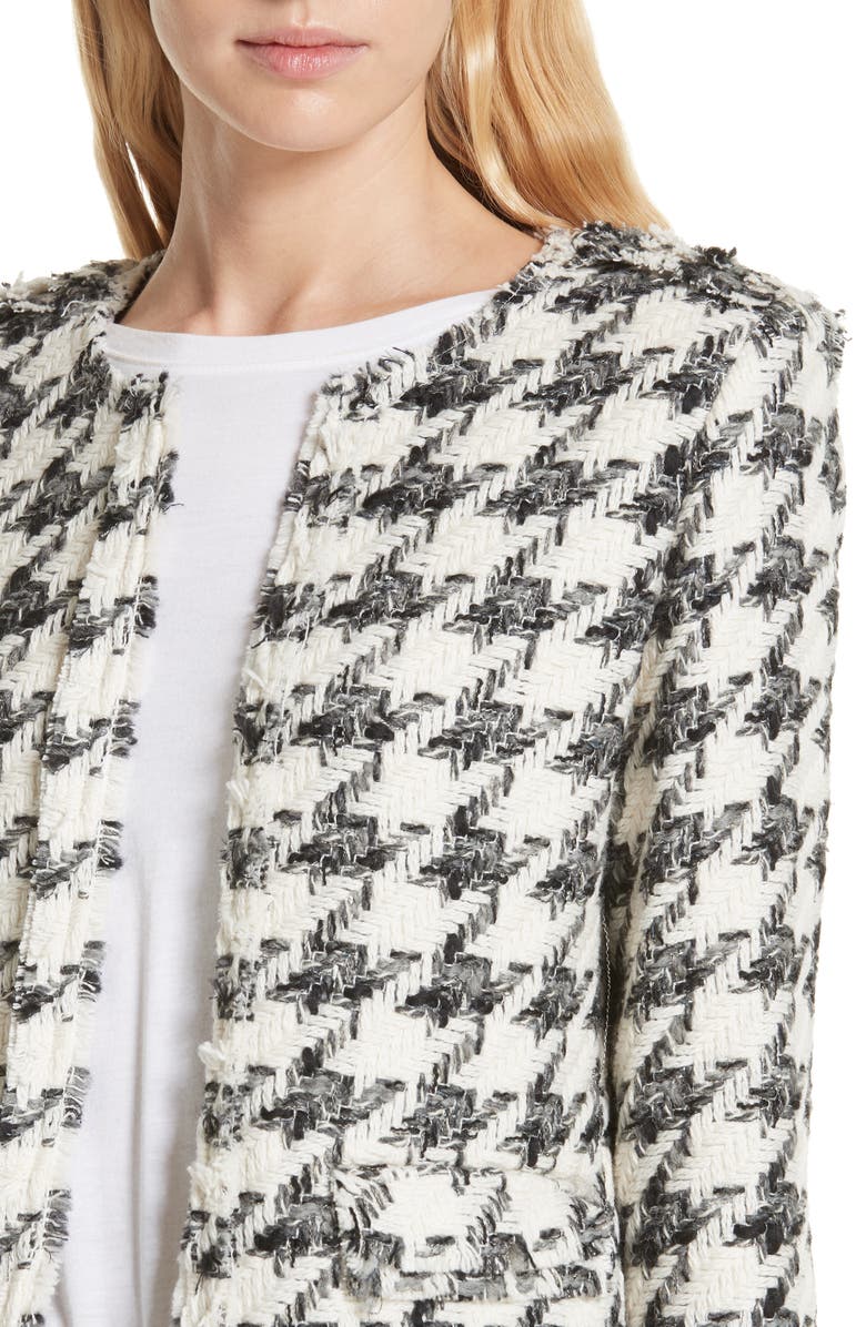 IRO Houndstooth Tweed Jacket, Alternate, color,
