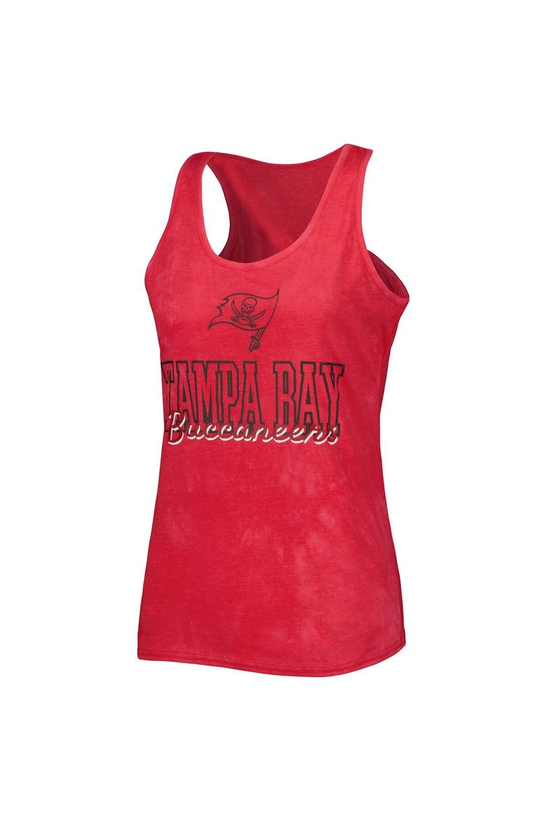 Women's Concepts Sport Red Tampa Bay Buccaneers Billboard Scoop Neck Racerback Tank and Shorts Sleep Set, Alternate, color, Red