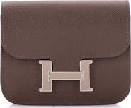 Pre-Owned Hermes Constance Slim Wallet Epsom