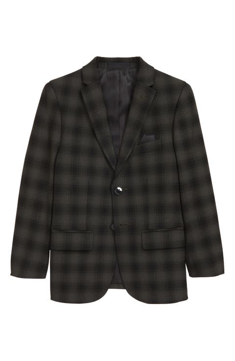 Kids' Shadow Plaid Sport Coat