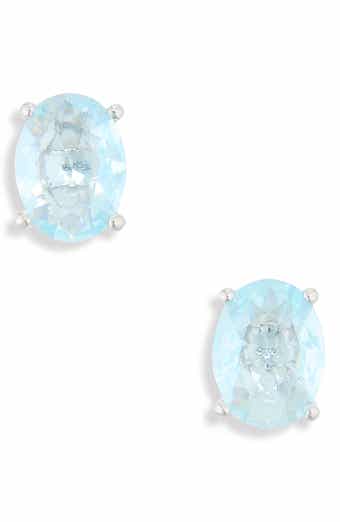 Modern Love Large Oval Cubic Zirconia Stud Earrings
