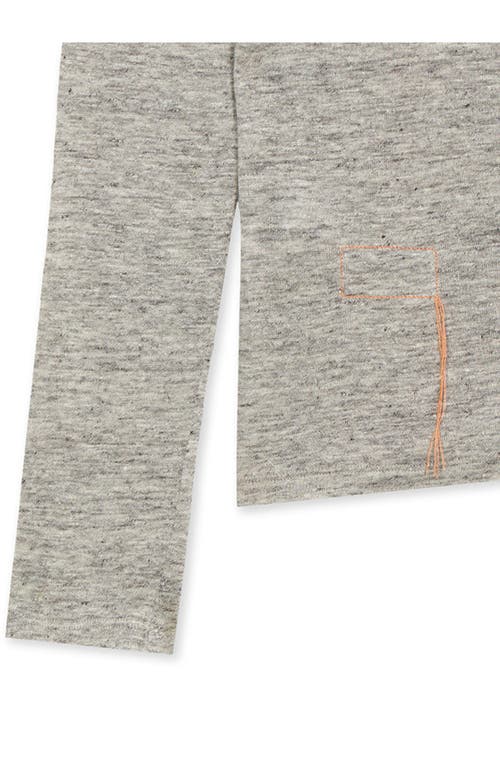 Fortela Coralie Seraph Melange Linen T-shirt In Gray