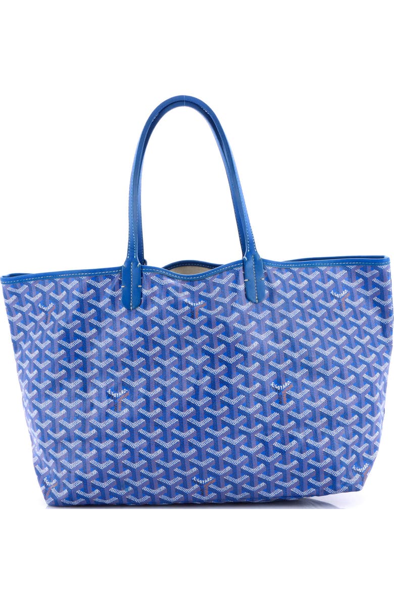 Pre-Owned Goyard Saint Louis Tote Coated Canvas PM, Main, color, Blue