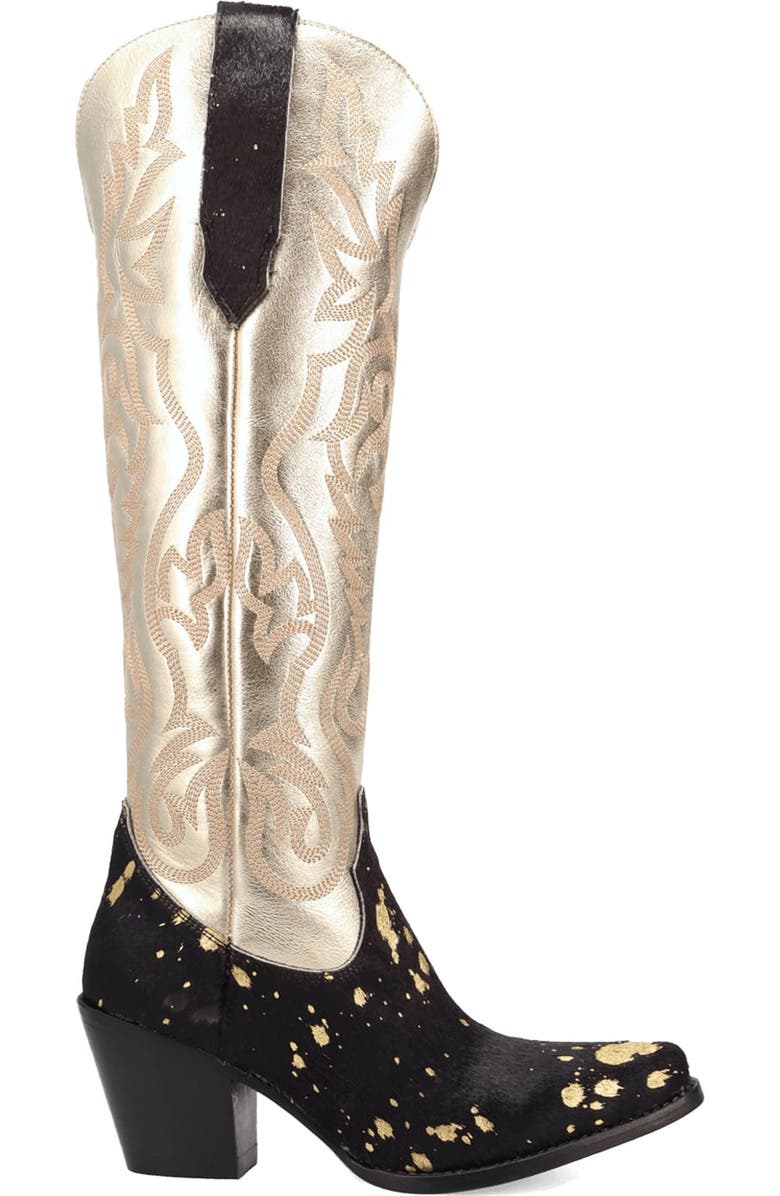 Dingo Take No Bull Knee High Western Boot, Alternate, color, Black