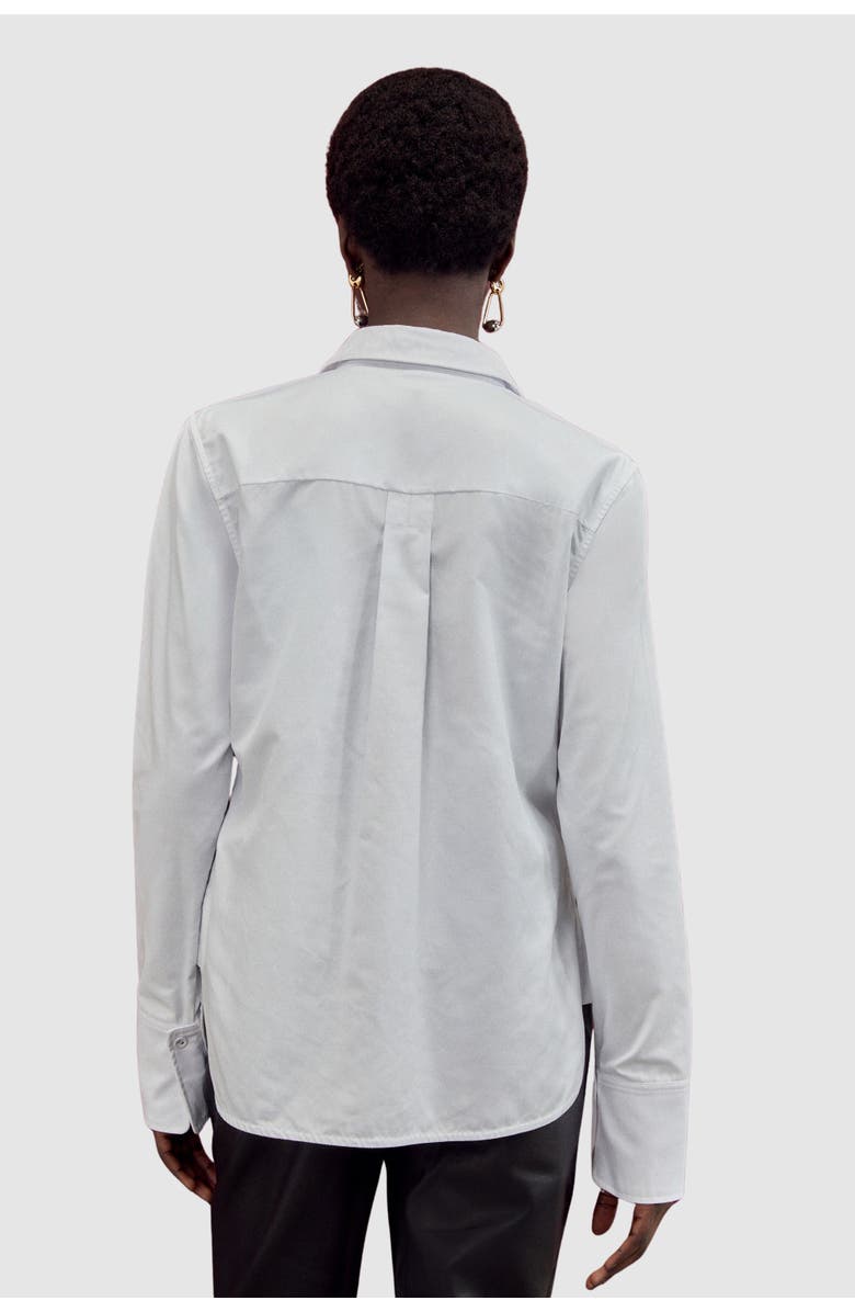 Karen Millen Cotton Woven Buttoned Shirt, Alternate, color, White