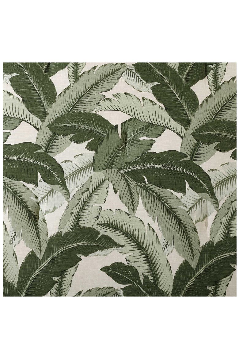 Vintage Palms Duvet Cover & Sham Set, Alternate, color, DARK GREEN