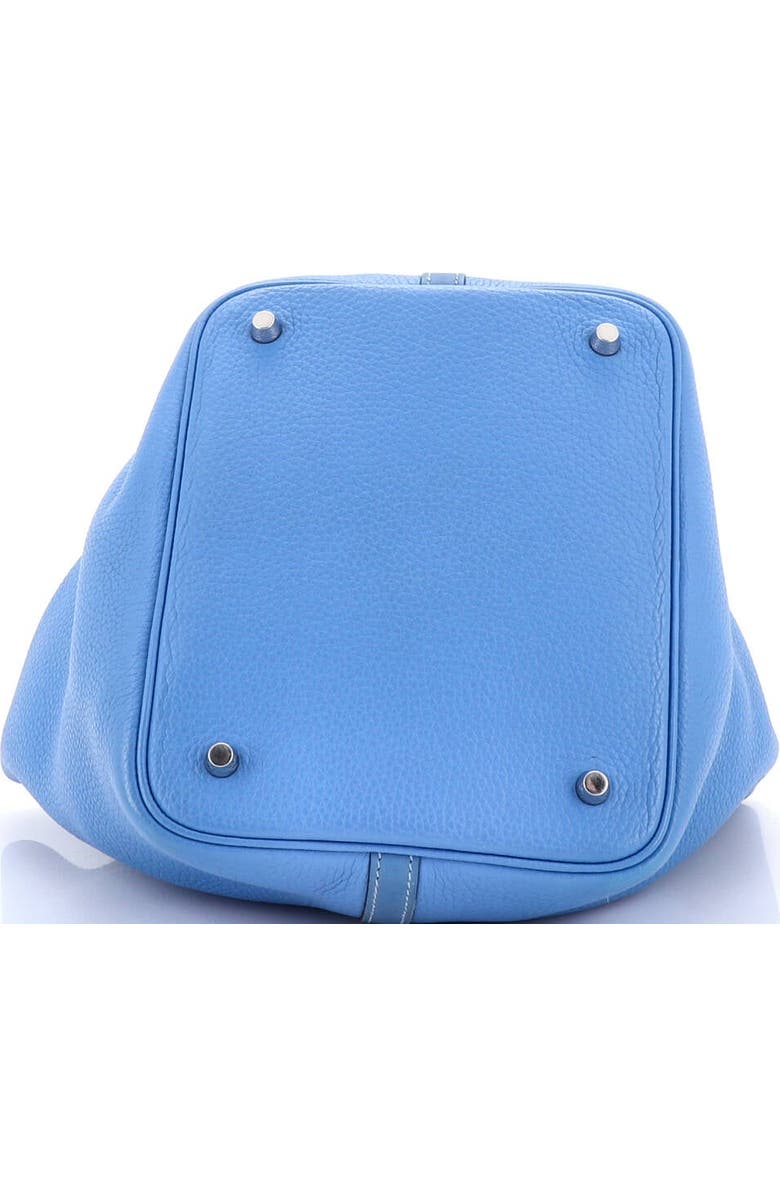 Pre-Owned Hermes Picotin Lock Bag Clemence MM, Alternate, color, Bleu Paradis