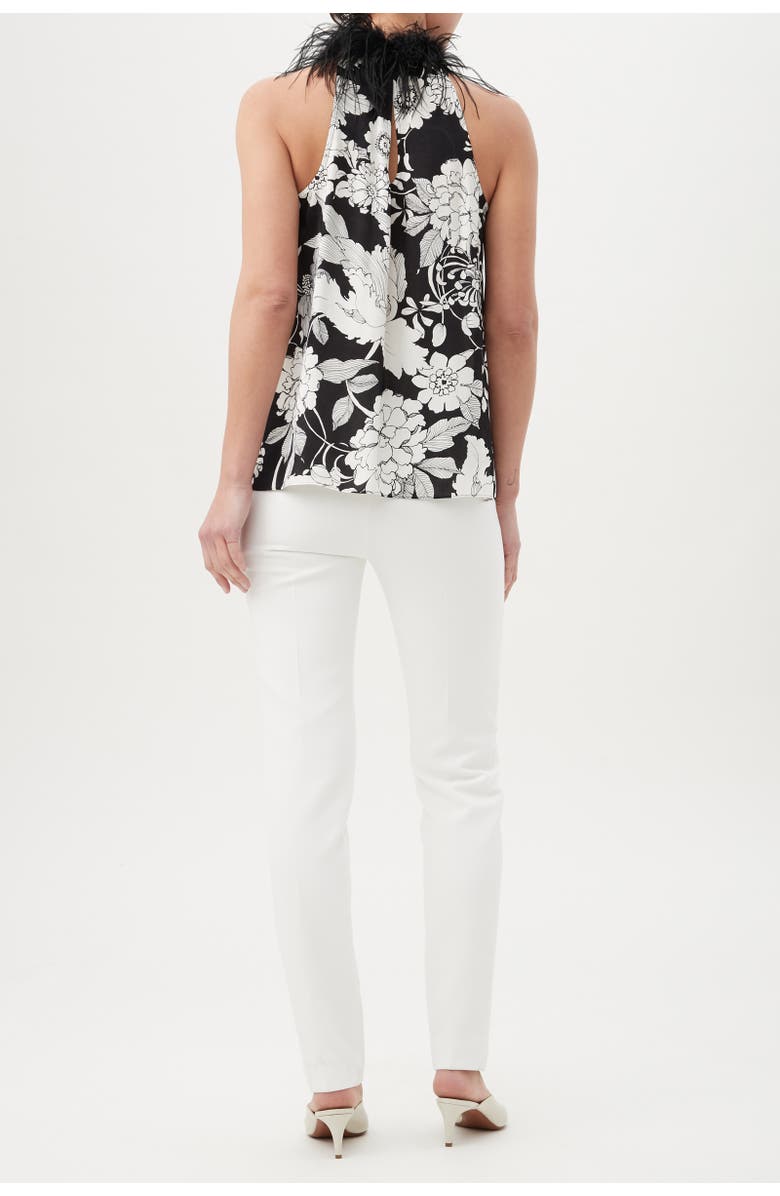Trina Turk Grand Feather Trim Top, Alternate, color, 
