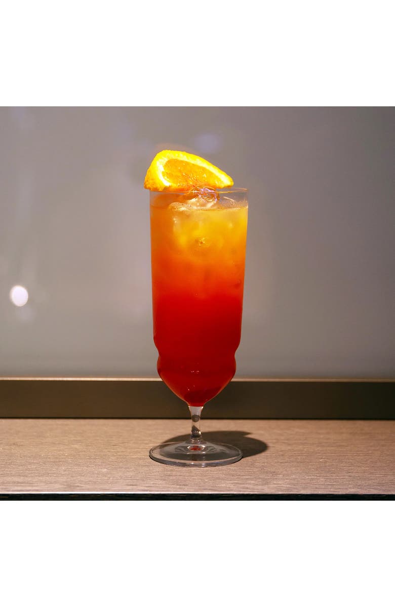 Luigi Bormioli Backdoor '20s Set of 4 Tequila Sunrise Glasses, Alternate, color, Clear