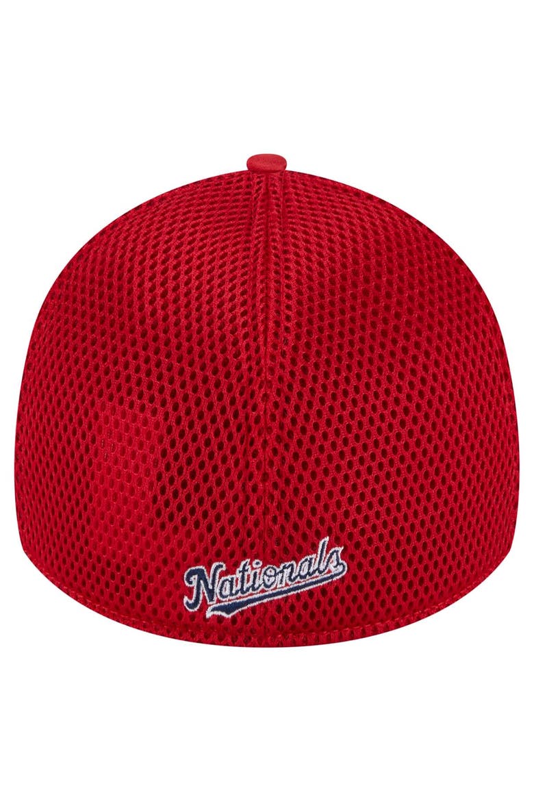 Men's New Era Red Washington Nationals Subtle Camo 39THIRTY Flex Hat, Alternate, color, Red
