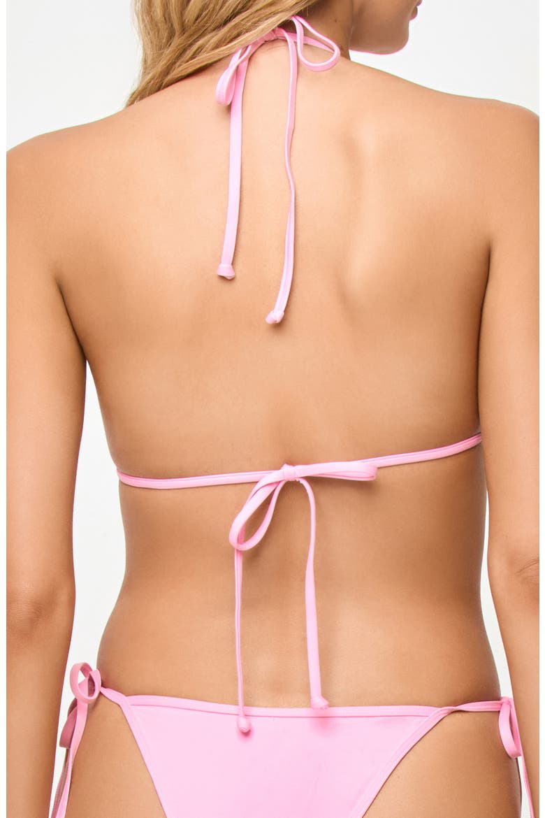 Halter Swim Top, Alternate, color, PINK SUGAR
