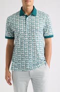 Swannies Sun Floral Piqué Performance Golf Polo