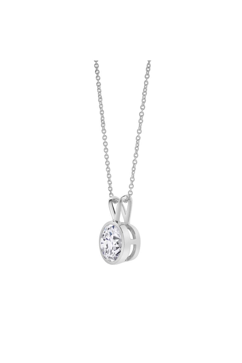 Astral 14K Gold Round Lab Grown Diamond Pendant - 1.5 Ct, Alternate, color, 14K White Gold