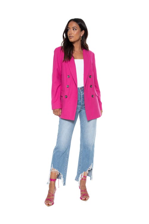 Blue Revival Your Ex Boyfriends Blazer In Pink