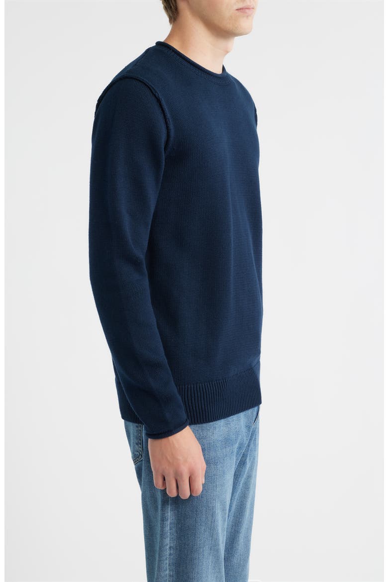 Lightweight Cotton Sweater, Alternate, color, NAVY