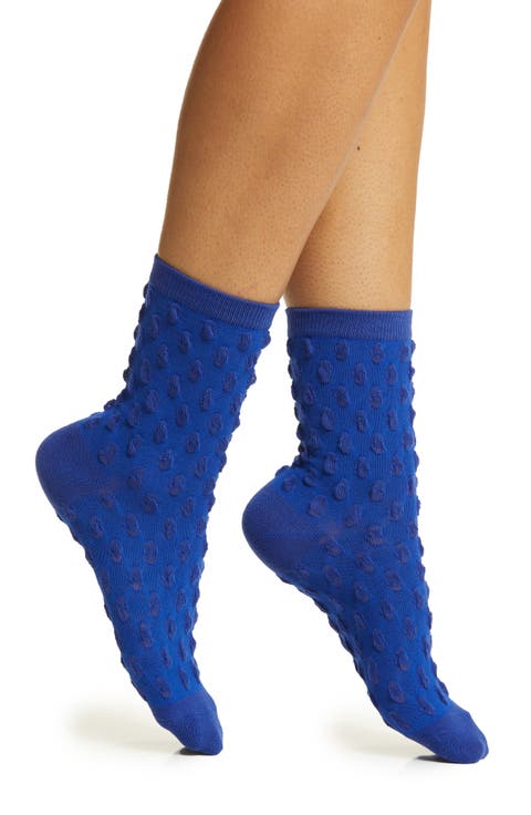 Dot Texture Crew Socks